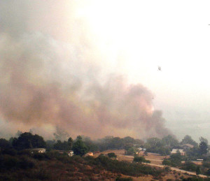 San Dieguito Valley under fire.