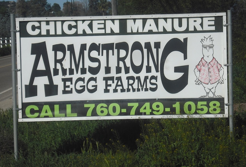 Eggs and chicken manure, too?