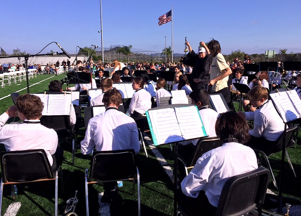 CHS Band goes all "Pomp and Circumstance" at Jaguar Stadium.