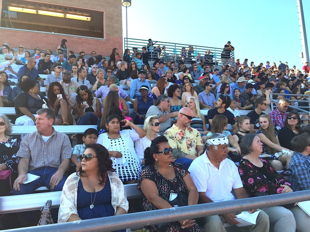 Packed bleachers at Jaguars Stadium.