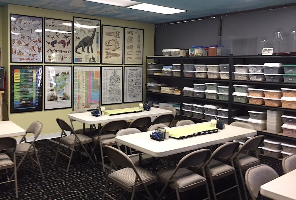 Earth sciences and education room.