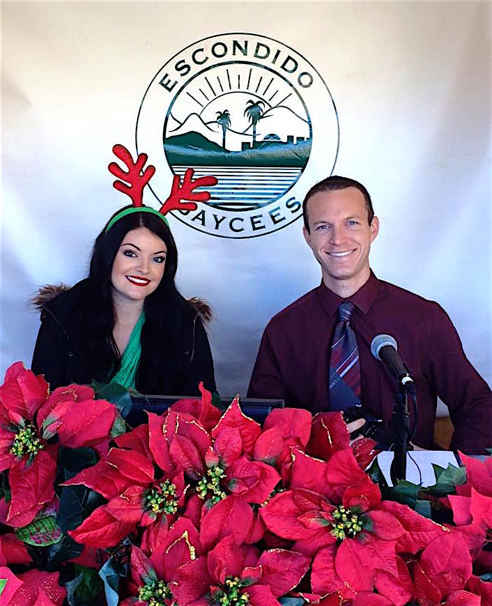 Your Escondido Jaycees 65th Annual Christmas Parade. Krista Stemmerman and Robert Jungma.