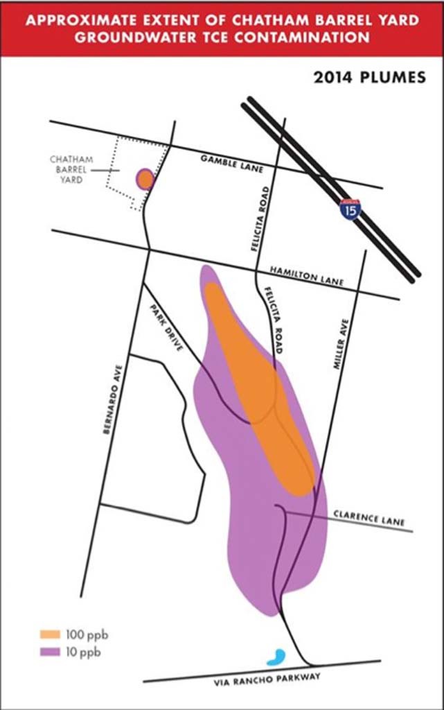 Neighbors contend a toxic plume runs through it.