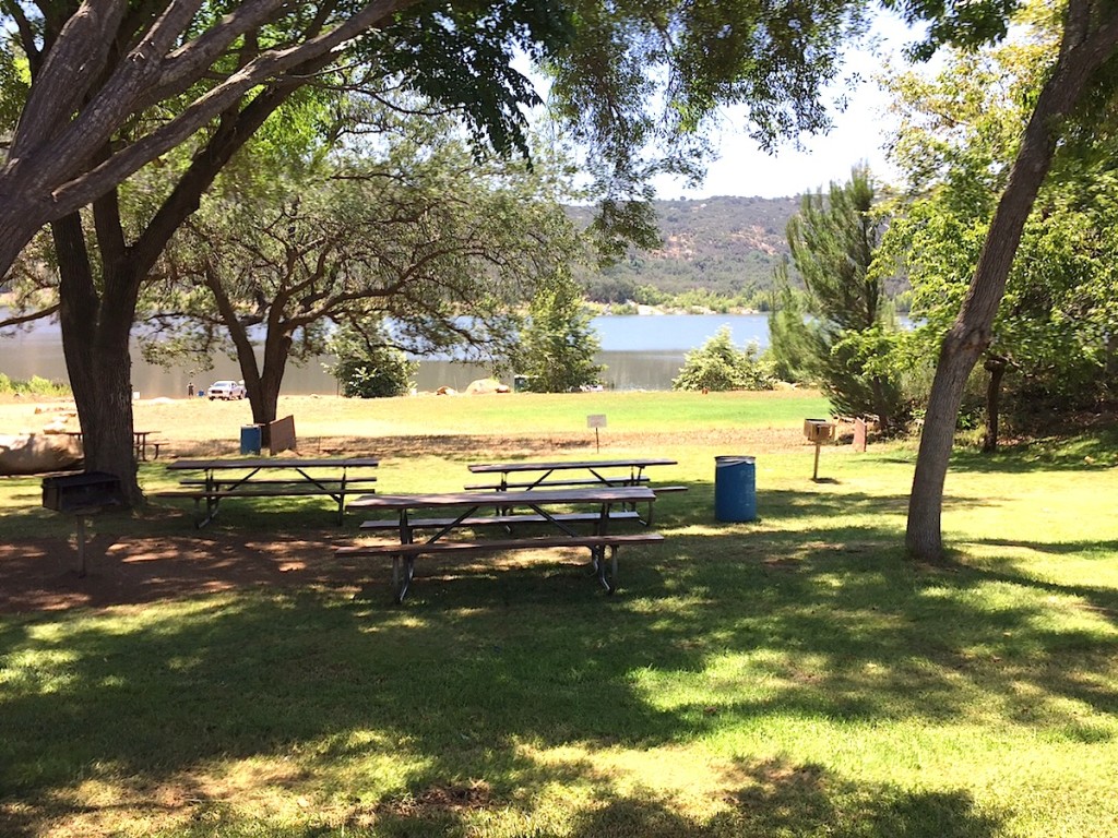 Picnic park by Lake Wohlford.