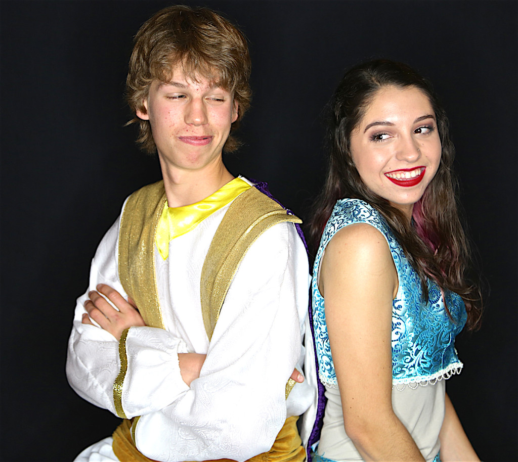 Prince Ali/Aladdin - Izaiah Rhinehart and Princess Jasmine - Natasha Banish.