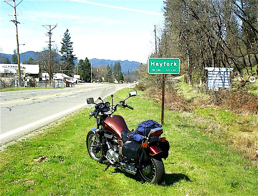 Road to Hayfork, Trinity County, California.