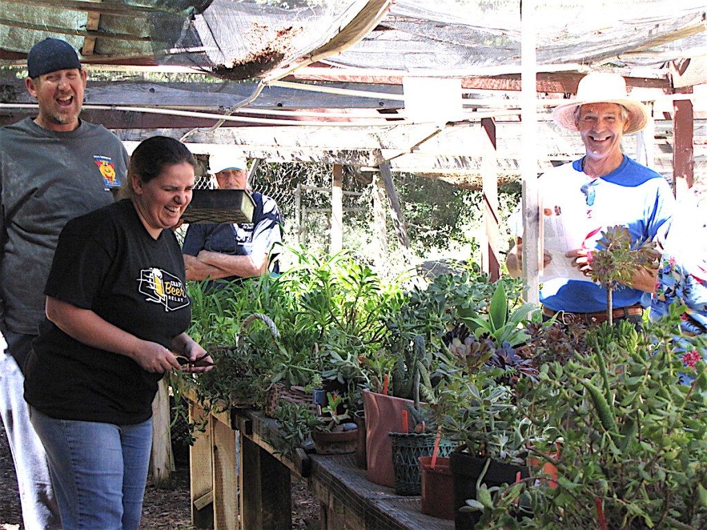 Enjoying the recent Dos Valles Garden club plant sale.