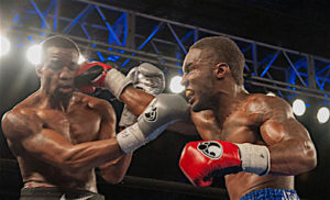 Fly Boy gives it to Jesse "Hard Work" Hart at South Philly in March.